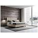 Letto Contenitore Imbottito 140x210 Microfibra Sabbia Agueda - Foto miniatura 4