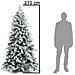 Albero Di Natale Innevato Artide 210 Cm Folto Foltissimo Realistico 948 Punte - Foto miniatura 4