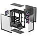 Case CG580 4F Midi ATX, ITX, micro ATX 3 Porte USB 3.2 Colore Nero (Finestrato) - Foto miniatura 6