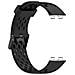 Cinturino Di Ricambio Per Huawei Band 10/9/8 - Design Traspirante Con Fori Black - Foto miniatura 2