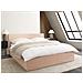 Letto Contenitore Bouclé Orbey 160 X 200 Cm Beige - Foto miniatura 1