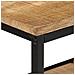 Tavolo Consolle 100x35x70 Cm In Legno Massello Di Mango Grezzo - Foto miniatura 4