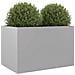 Fioriera Argento 62x40x39 Cm In Acciaio Zincato - Foto miniatura 3