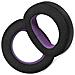 Cuscinetti Auricolari Di Ricambio Per Hd800 - Tessuto Intrecciato Nero E Viola - Foto miniatura 1
