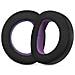 Cuscinetti Auricolari Di Ricambio Per Hd800 - Tessuto Intrecciato Nero E Viola - Foto miniatura 3