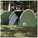 Tenda da Campeggio a Tunnel per 4 Persone Verde Impermeabile - Foto miniatura 2