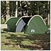 Tenda da Campeggio a Tunnel per 4 Persone Verde Impermeabile - Foto miniatura 3