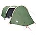 Tenda da Campeggio a Tunnel per 4 Persone Verde Impermeabile - Foto miniatura 4