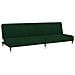Divano Letto a 2 Posti Verde Scuro in Velluto - Foto miniatura 1
