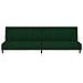 Divano Letto a 2 Posti Verde Scuro in Velluto - Foto miniatura 5