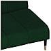 Divano Letto a 2 Posti Verde Scuro in Velluto - Foto miniatura 9