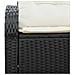 Divano da Giardino 2 Posti con Storage & Cuscini Nero Rattan Sintetico - Foto miniatura 6