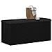 panchina da giardino  Nero Rovere 100x40x45 cm Legno ingegnerizzato - Foto miniatura 3