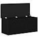 panchina da giardino  Nero Rovere 100x40x45 cm Legno ingegnerizzato - Foto miniatura 5