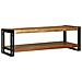 Tavolino da caffè 120x50x38 cm in legno massello di acacia - Foto miniatura 2