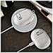 Custodia Protettiva In Tpu Compatibile Con Beats Studio Buds / Buds+ Con Blocco Galvanico Transparent White - Foto miniatura 5