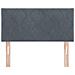 Testiera LED Geometrico con testiera Grigio scuro 90 cm Velluto - Foto miniatura 5