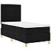 Letto a molle con materasso Nero 100 x 200 cm Tessuto - Foto miniatura 6