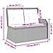 Panchina da giardino con cuscino Beige Poly Rattan - Foto miniatura 8