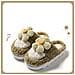 Pantofole Di Cotone Peluche Girasole - Calde, Con Suola Spessa E Antiscivolo Per Interni Per Autunno E Inverno Green 38 - Foto miniatura 1