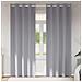 Tende con tende 2 pcs Grigio chiaro Poliestere - Foto miniatura 2
