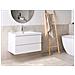 Mobile Lavabo A Parete Con Lavabo Tota 90 Cm Bianco - Foto miniatura 1
