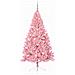 Albero di Natale artificiale con luci integrate Rosa 240 cm PVC - Foto miniatura 3