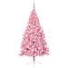 Albero di Natale artificiale con luci integrate Rosa 240 cm PVC - Foto miniatura 4