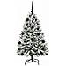 Albero di Natale artificiale con 150 LED Verde e Bianco 120 cm - Foto miniatura 3