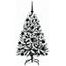 Albero di Natale artificiale con 150 LED Verde e Bianco 120 cm - Foto miniatura 4
