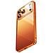 Custodia Trasparente Con Fibbia Magnetica Arancione Compatibile Con Iphone 17 - Lega Di Alluminio + Pc - Foto miniatura 1