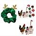 (confezione Da 2) Collare Decorativo Natalizio Per Animali Domestici - Design Con Corna Di Renna, Elastico E Confortevole - Foto miniatura 1