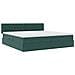 Letto con Contenitore Verde Scuro 200 x 200 cm Velluto - Foto miniatura 5