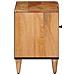Mobile TV Naturale 80 x 33 x 46 cm Legno di mango massello - Foto miniatura 4