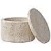 Portagioie In Travertino Naturale Con Coperchio Ø10x6,5 Cm - Foto miniatura 2