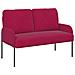 Set divani 3 pcs Rosso Vino 115 x 56 x 80 cm Legno compensato - Foto miniatura 5