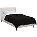 Duvet Invernale Trapuntato Nero 140 x 220 cm Microfibra - Foto miniatura 3