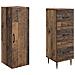 Set di armadi 2 pcs Legno antico 33 x 34,5 x 90 cm - Foto miniatura 3