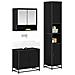 Set di mobili per il bagno con porta 3 pcs Rovere artigianale - Foto miniatura 3