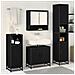 Set di mobili per il bagno con porta 3 pcs Rovere artigianale - Foto miniatura 4