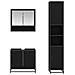 Set di mobili per il bagno con porta 3 pcs Rovere artigianale - Foto miniatura 9