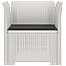 Poltrona a 1 Posto con Cuscino Aspetto Rattan PP Bianco - Foto miniatura 3
