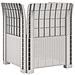 Poltrona a 1 Posto con Cuscino Aspetto Rattan PP Bianco - Foto miniatura 4