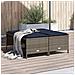 Sgabelli da giardino con Cuscini 4 pz in Polyrattan Grigio - Foto miniatura 2
