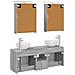 Set di Armadi da Bagno 5 pcs Sonoma grigio 50 x 14,5 x 70 cm - Foto miniatura 8