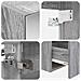 Set di Armadi da Bagno 5 pcs Sonoma grigio 50 x 14,5 x 70 cm - Foto miniatura 9