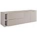 Mobile sottolavabo, Beige e marrone, 160 cm, Con piano d'appoggio, 4 cassetti, Sospeso, Frontali in MDFMobilecon 1 anta, MODERNO - Foto miniatura 1