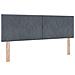 Letto ottomano con materasso Grigio Scuro 140 x 190 cm Velluto - Foto miniatura 4