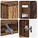 Set di armadietti da bagno in 3 pezzi DELFT Legno antico - Foto miniatura 6