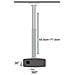 ICA-PM 104M - Supporto a soffitto professionale per proiettori estensione 50-77 cm - Foto miniatura 3